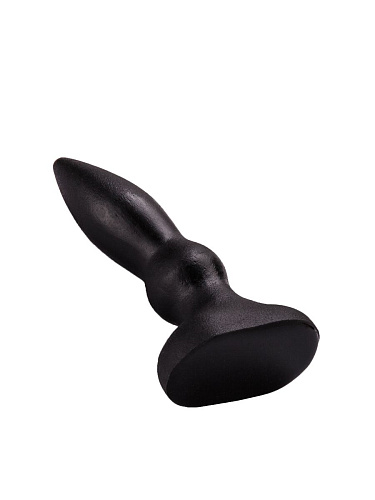 Чёрная анальная пробочка с каплевидным кончиком LOVETOY (А-Полимер) 422800 (10 см)