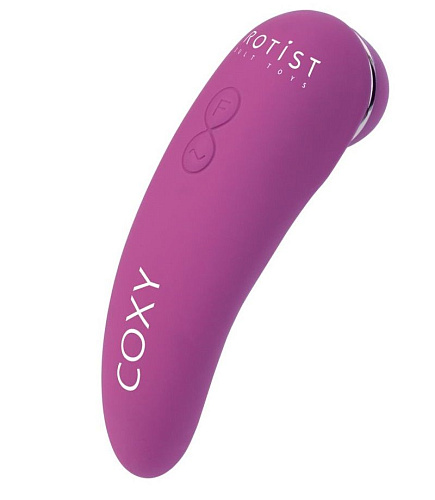 Розовый бесконтактный стимулятор клитора с вибрацией Erotist Coxy 541004