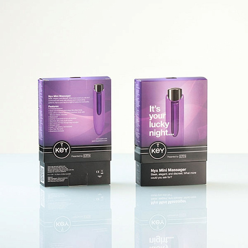 Сиреневый минивибромассажёр Jopen Nyx JO-8045-10-3