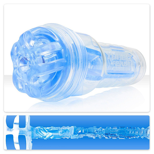Мастурбатор голубого цвета Fleshlight Turbo - Ignition Blue Ice FL117