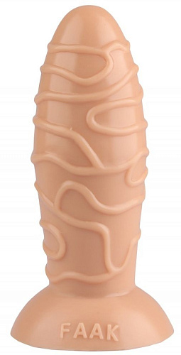 Телесная анальная втулка с венками Сумерки богов 1016-70 BX DD (17,5 см)