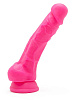 Розовый фаллоимитатор Toy Joy Happy Dicks 7.5 with Balls 10181 pink (19 см)