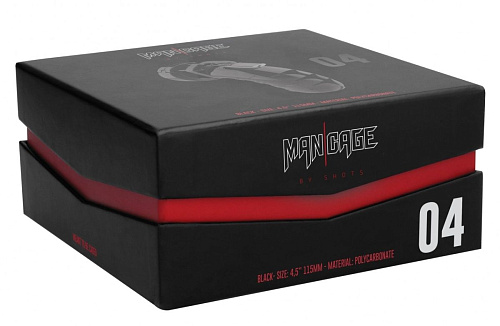 Чёрный мужской пояс верности Shots Media BV Model 04 Chastity MCG004BLK