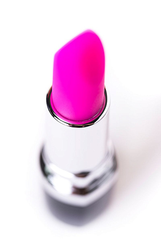 Мини-вибромассажёр в форме помады в чёрно-розовом цвете Eromantica LoveStick 120009