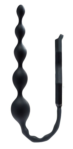 Чёрное эрекционные кольца с анальной цепочкой VeDO Scorpio 05357450000