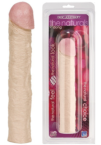 Рельефный фаллоc без мошонки Doc Johnson THE NATURALS 5008-00-CD (22 см)