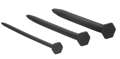 Набор из 3 черных стимуляторов уретры Shots Media BV Silicone Screw Plug Set OU433BLK