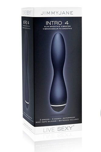 Синий вибромассажёр JimmyJane Intro 4 Blue 12446 (18 см)