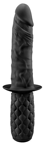 Чёрный анальный фаллоимитатор с ручкой-ограничителем NMC BUTT PLUNGER 111848