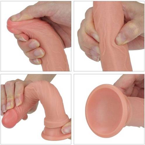 Реалистичный фаллоимитатор на присоске Lovetoy LV4002 (18,5 см)