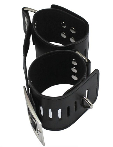 Чёрный фиксатор шея-руки Eroticon PentHouse P3210B