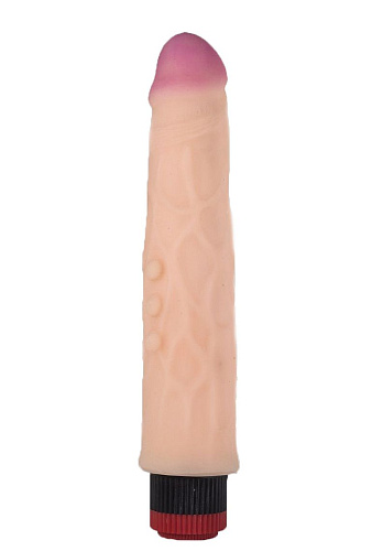 Вибромассажёр из киберкожи телесного цвета Сумерки богов №54 3202-54 BX DD (24,5 см)
