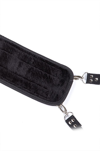 Чёрный поддерживающий ремень Romfun Doggie Style YDA-007