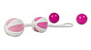 Розовые с белым вагинальные шарики Fun Toys Geisha Balls FT10042