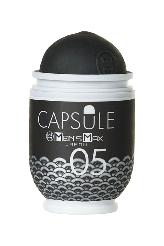 Мастурбатор чёрного цвета Men sMax Capsule 05 - OUGI ET18