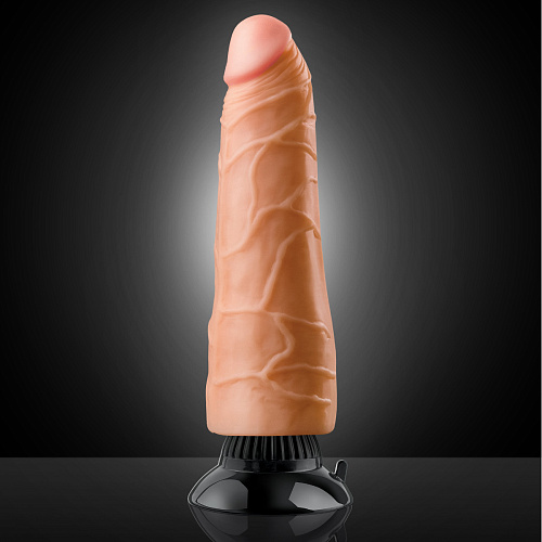 Реалистичный вибратор телесного цвета Pipedream Real Feel Deluxe №3 PD1513-21 (23 см)