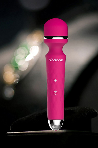 Ярко-розовый вибростимулятор Nalone Rock VS-VR32 (19,2 см)