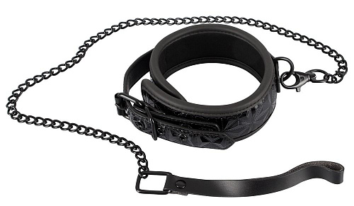 Чёрный ошейник и поводок с геометрическим узором Orion Collar with Leash 2491974 1001