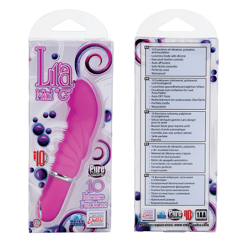 Маленький вибратор розового цвета California Exotic Novelties Lia Mini G Vibes SE-4559-54-3