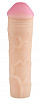 Телесный реалистичный фаллоудлинитель с петлёй Сумерки богов 1101-09 BX DD (16 см)