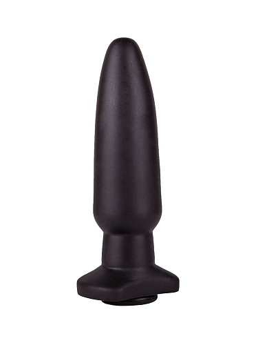 Чёрная анальная пробка с гладкой поверхностью LOVETOY (А-Полимер) 426800 (18 см)
