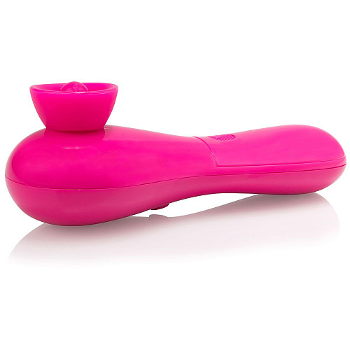 Розовый двухскоростной вибромассажёр Screaming O SOV-ST-110