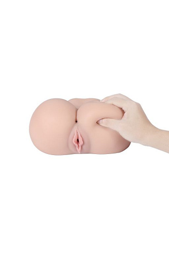 Реалистичный двойной мастурбатор телесного цвета Real Real Booty RB001
