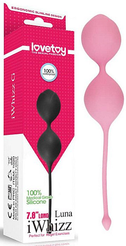Розовые вагинальные шарики Lovetoy Iwhizz Luna 1022 pink