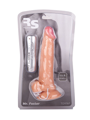 Вибратор-реалистик с 7 режимами вибрации телесного цвета ToyFa 581003 (17 см)