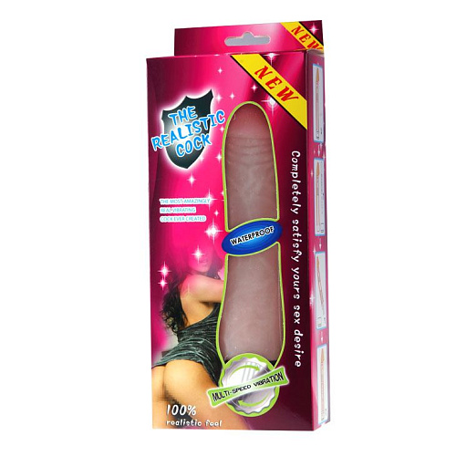 Водонепроницаемый вибратор-реалистик телесного цвета Baile BW-027003-1002 (21,2 см)