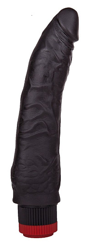 Чёрный вибратор-реалистик без мошонки LOVETOY (А-Полимер) 410700 (17,5 см)