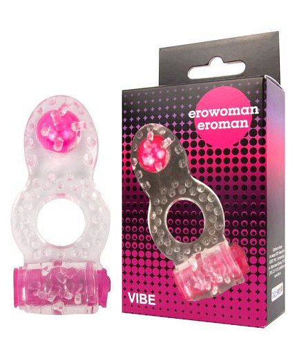 Прозрачное эрекционное кольцо Bior toys Erowoman-Eroman EE-10219