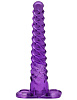 Фиолетовый анальный конус со спиралевидным рельефом Eroticon 31023-2 (16 см)