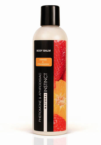 Бальзам для тела с феромонами Парфюм престиж М Natural Instinct с ароматом клубники и апельсина