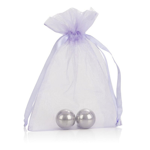Супер тяжёлые cеребрянные шарики California Exotic Novelties Weighted Orgasm Balls Metallic SE-1301-00-3