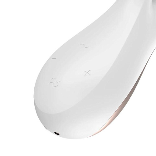 Белый вибратор-кролик с управлением через приложение Satisfyer Mono Flex J2018-87-2 (20,4 см)