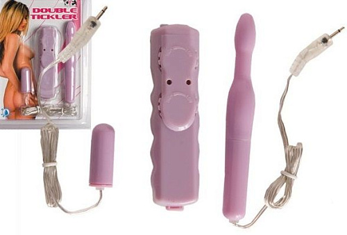 Сиреневый вибронабор: контроллёр и 2 стимулятора ToyFa 885014