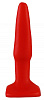 Красная анальная пробка Сумерки богов 652-04 BX DD (10 см)