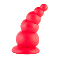 Красная анальная ёлочка ToyFa 901324-9 (13 см)