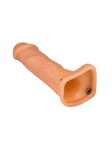 Фаллопротез телесного цвета на чёрной резинке Сумерки богов №5 1005-05 BX DD