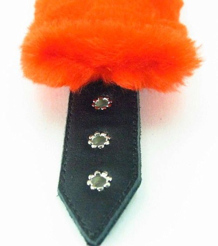 Оковы на ноги с красным мехом BDSM Light БДСМ арсенал 720002ars