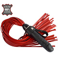 Красная плеть с чёрной ручкой-фаллосом Sitabella «Ковбой» 3021-2 (55 см)