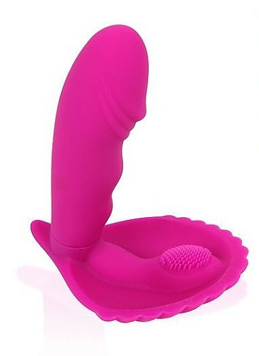 Розовый силиконовый вибромассажёр Bior toys Cosmo CSM-23104 (10 см)