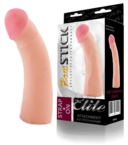 Фаллоимитатор-насадка, телесного цвета ToyFa 984048 (16,5 см)