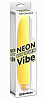 Жёлтый водонепроницаемый вибратор Pipedream Neon Luv Touch Vibe PD1140-18 (17 см)