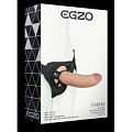 Страпон Harness телесного цвета со съёмной насадкой EGZO STR001 (18 см)