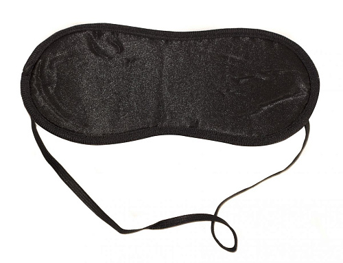 Чёрная маска на глаза Lola toys BONDAGE 1030-01lola