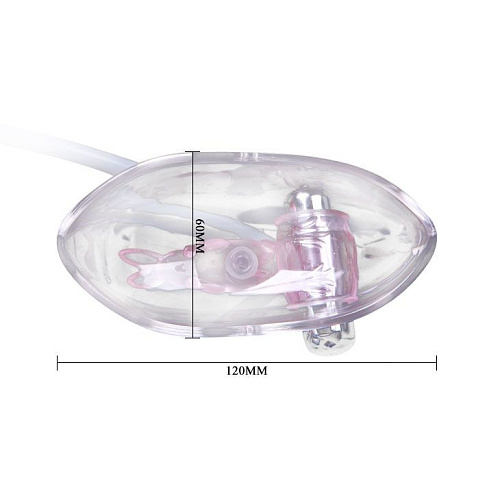 Автоматическая прозрачная помпа для клитора и малых половых губ с вибрацией Baile BI-014096