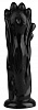 Чёрная фантазийная анальная втулка-лапа Сумерки богов 1015-57 BX DD (25,5 см)