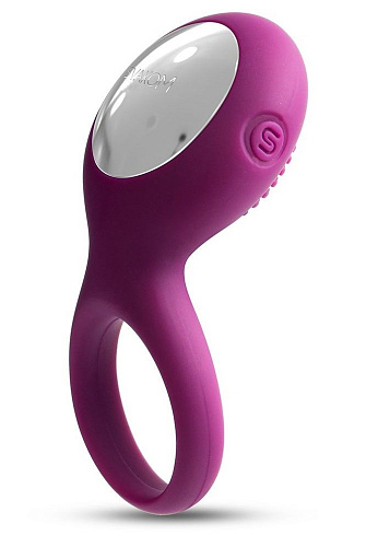 Фиолетовое перезаряжаемое эрекционное виброкольцо Svakom Tyler SRING-01-VLT